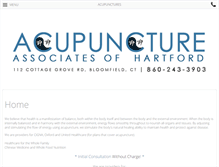 Tablet Screenshot of acupuncturehartford.com